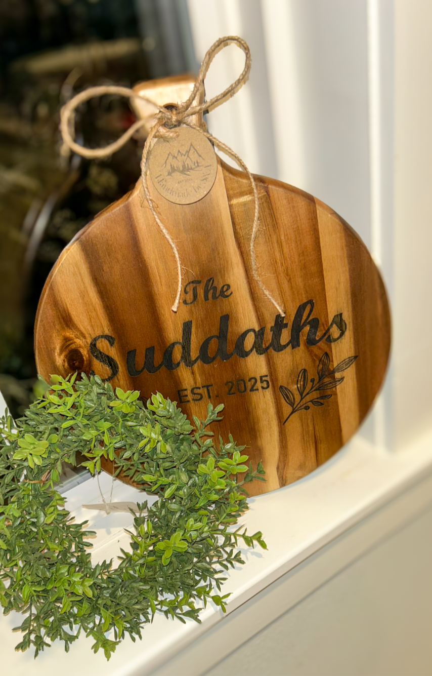 Custom Laser Engraved Cutting Boards