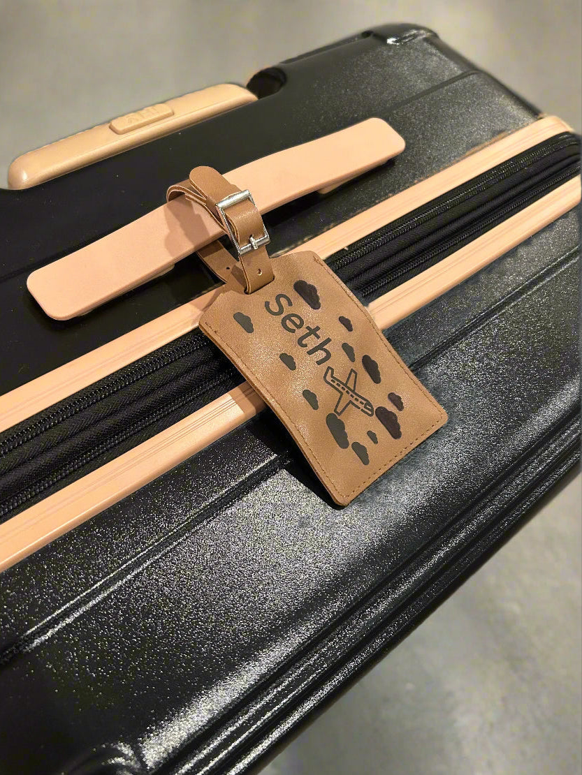 Custom Laser Engraved Luggage Tag